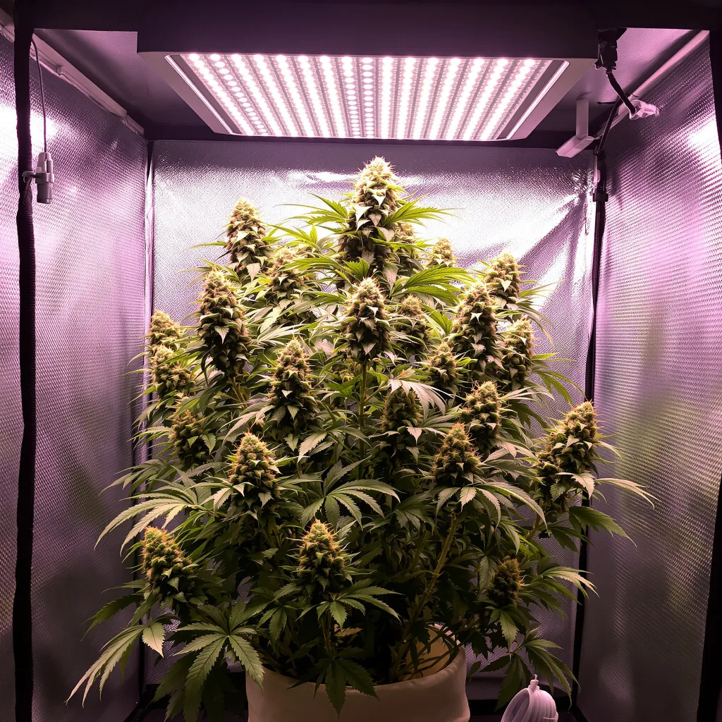 Planta de cannabis Satellite OG en fase de floración — 120-180 cm feminizada