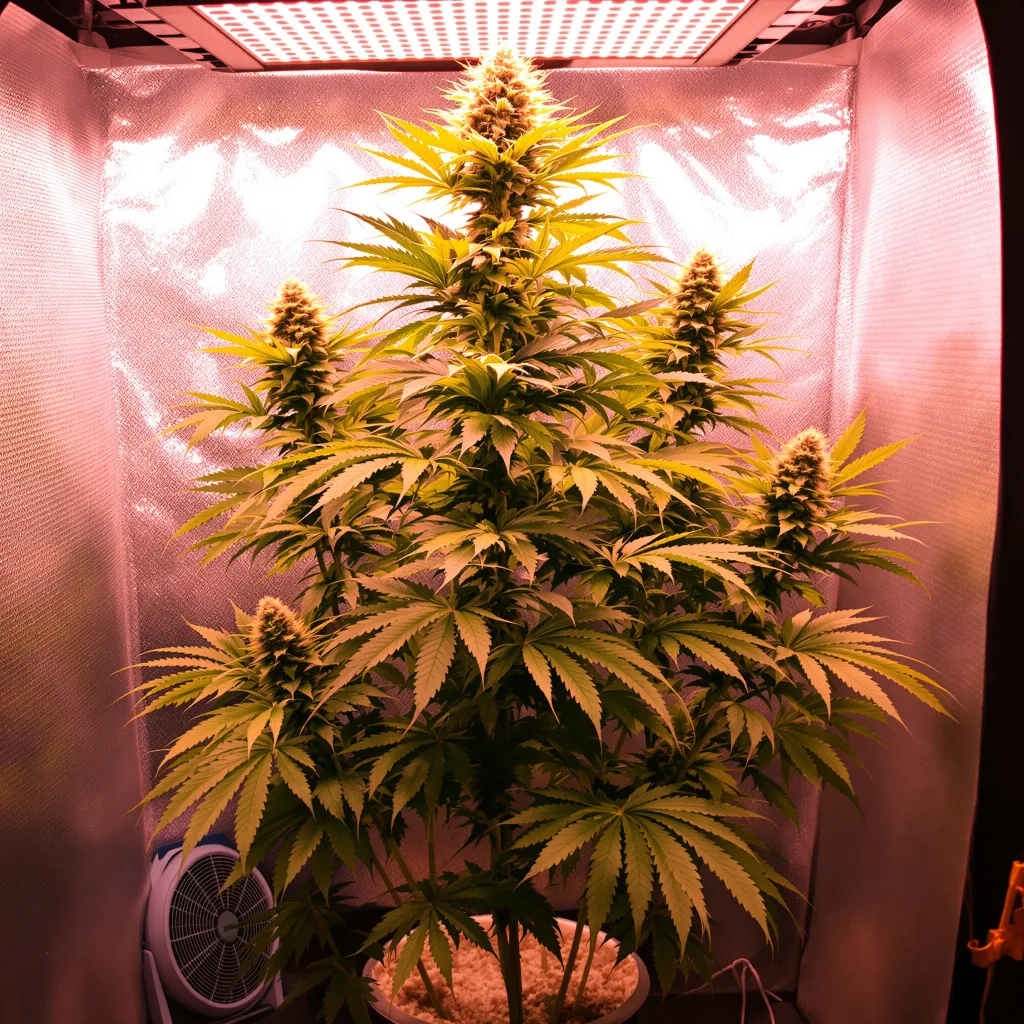 Planta de cannabis Schrom en fase de floración — 150-200 cm feminizada