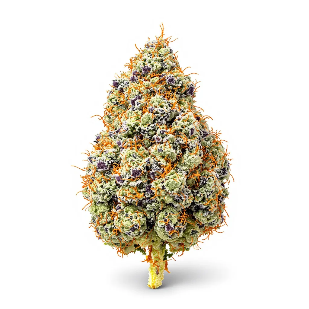 Scooby Snacks 60% indica / 40% sativa — flor con tricomas visibles