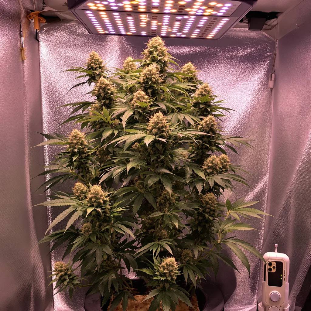 Planta de cannabis Seattle Blue en fase de floración — 120-180 cm feminizada