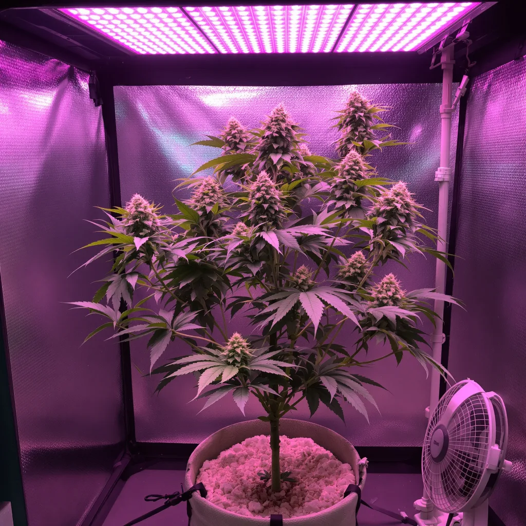 Planta de cannabis Sensi Skunk en fase de floración — 60-100 cm autofloración