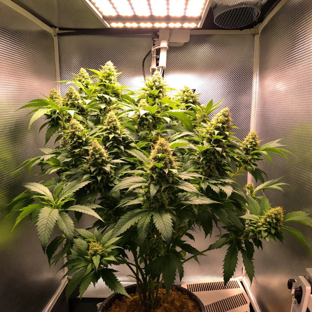 Planta de cannabis Sensi Skunk en fase de floración — 90-130 cm feminizada