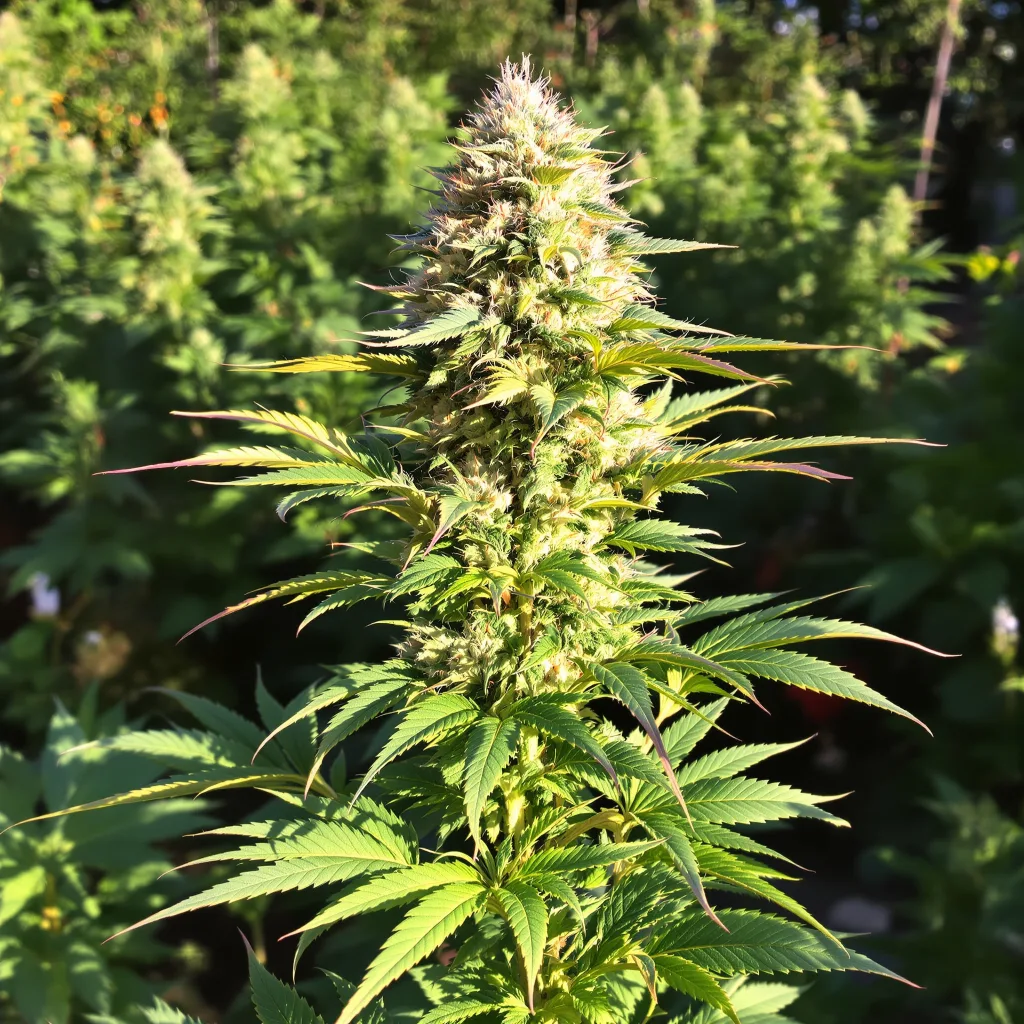 Sexxpot 77% indica / 23% sativa — flor con tricomas visibles