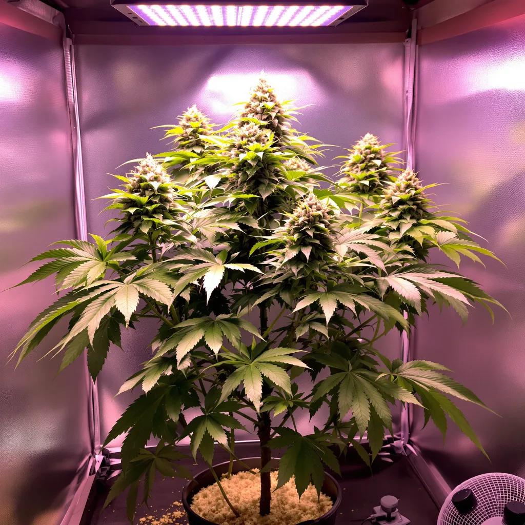 Planta de cannabis SFV OG en fase de floración — 90-130 cm feminizada