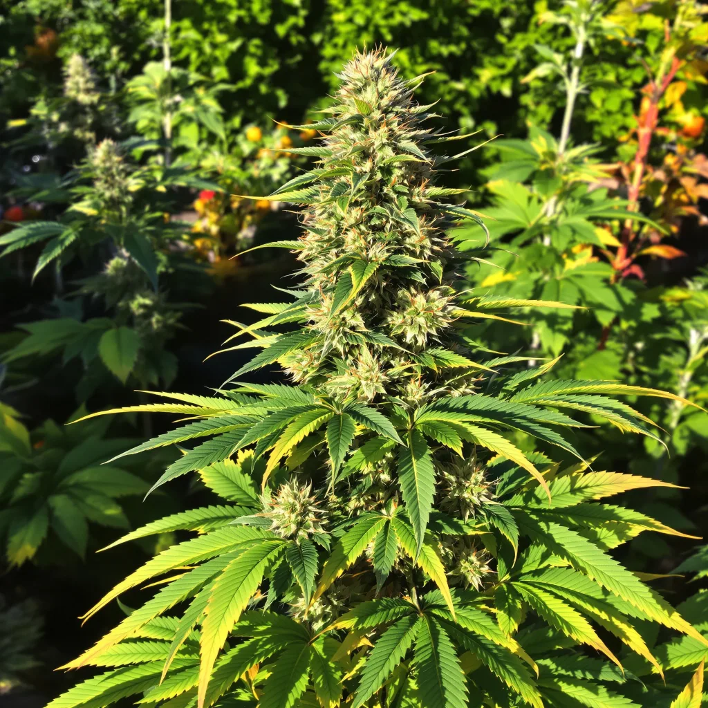 SFV OG 90% indica / 10% sativa — flor con tricomas visibles