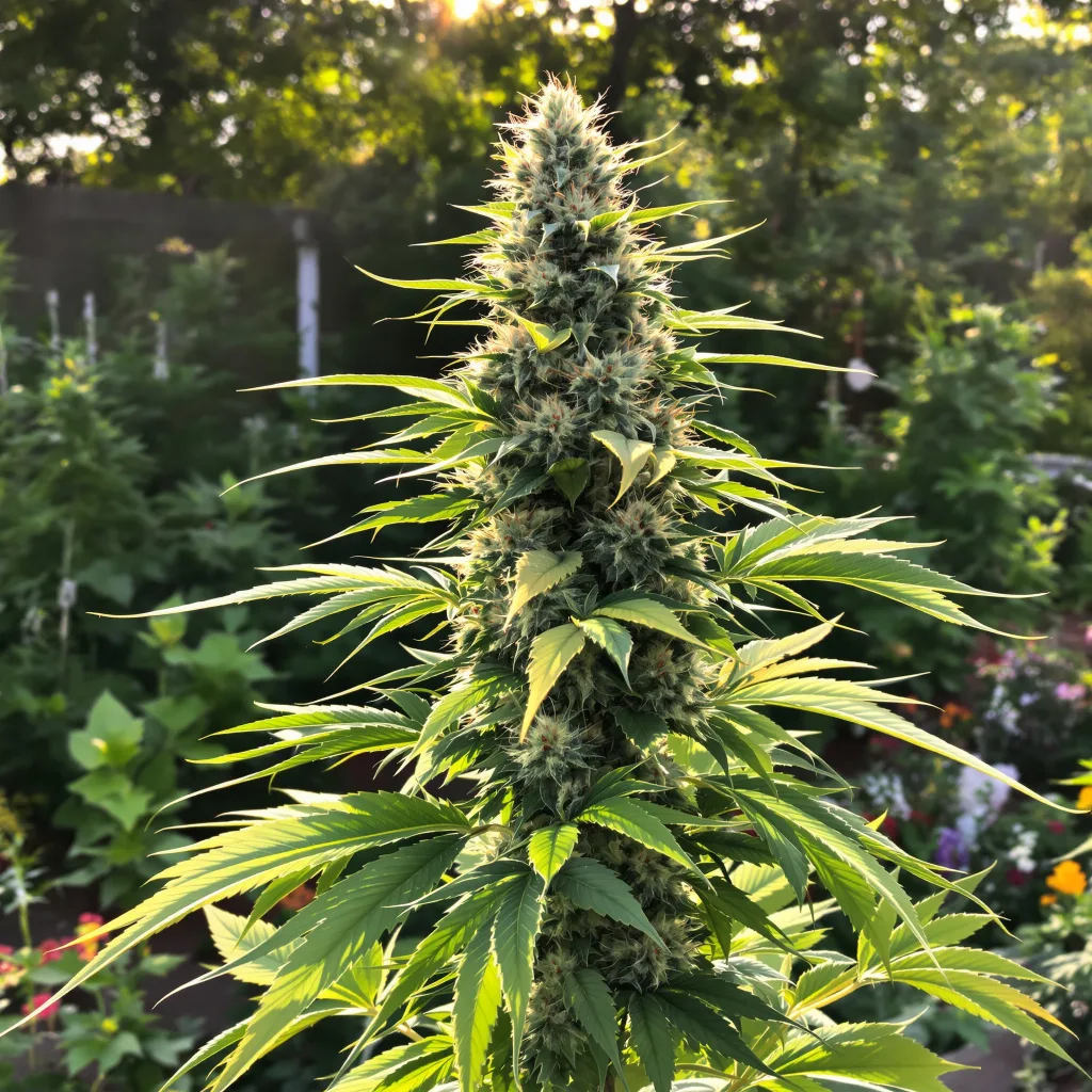 Shipwreck 40% indica / 60% sativa — flor con tricomas visibles