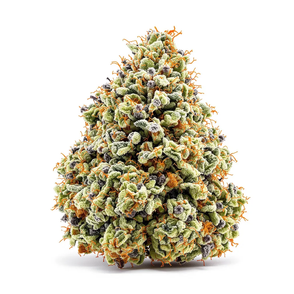 Shipwreck 40% indica / 60% sativa — flor con tricomas visibles