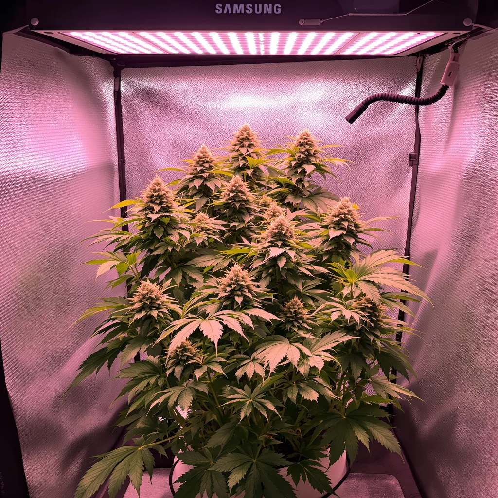 Planta de cannabis Shishkaberry en fase de floración — 90-130 cm feminizada