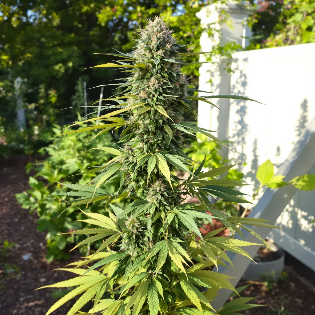 Sierra Mist 39% indica / 61% sativa — flor con tricomas visibles
