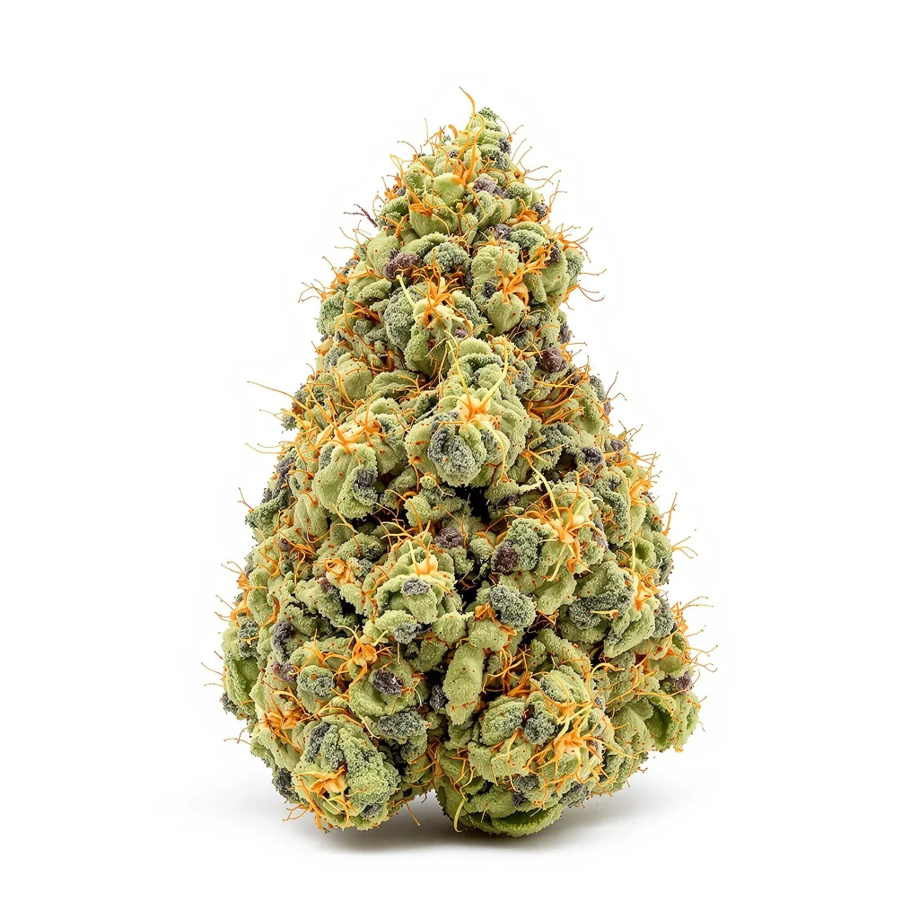 Silver Haze 10% indica / 90% sativa — flor con tricomas visibles