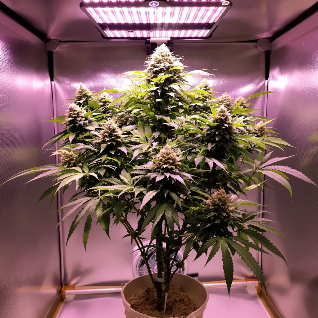 Planta de cannabis Silverback Gorilla en fase de floración — 90-130 cm feminizada