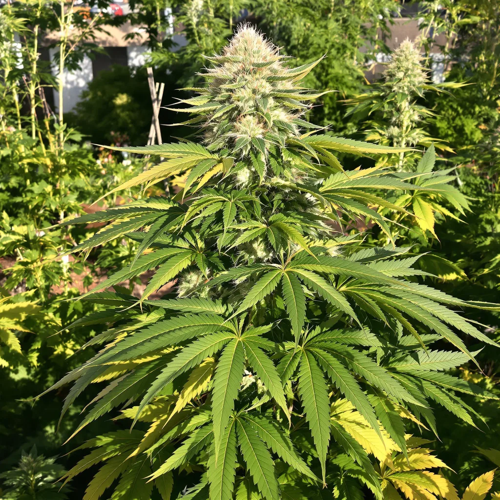 Silverback Gorilla 74% indica / 26% sativa — flor con tricomas visibles