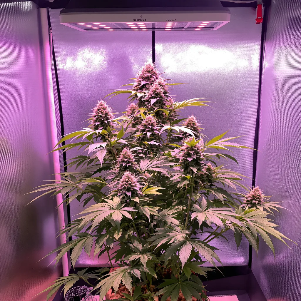 Planta de cannabis Sirius Black en fase de floración — 90-130 cm feminizada