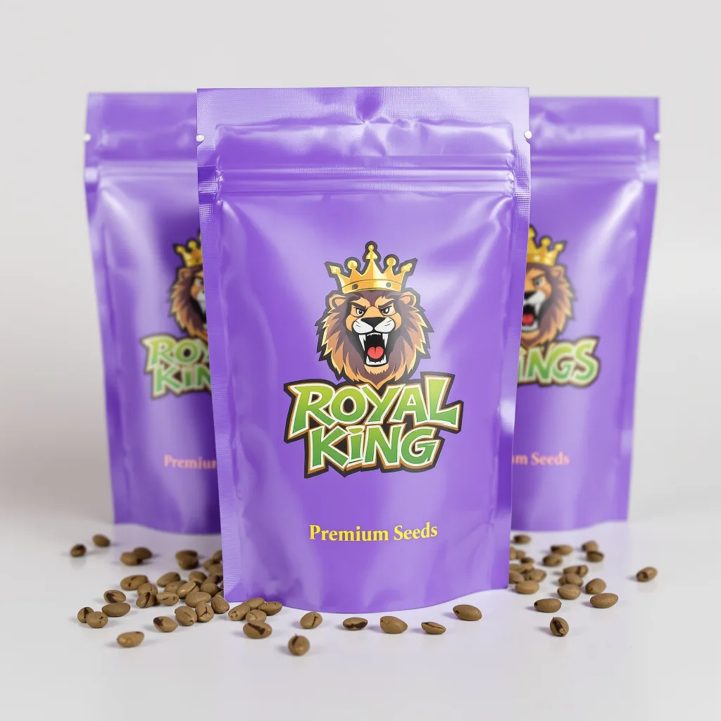 Six Shooter 44% indica / 56% sativa — flor con tricomas visibles