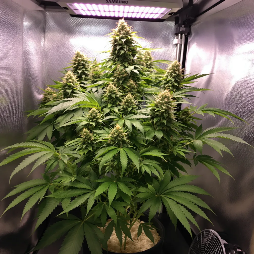 Planta de cannabis Skunk en fase de floración — 60-100 cm autofloración