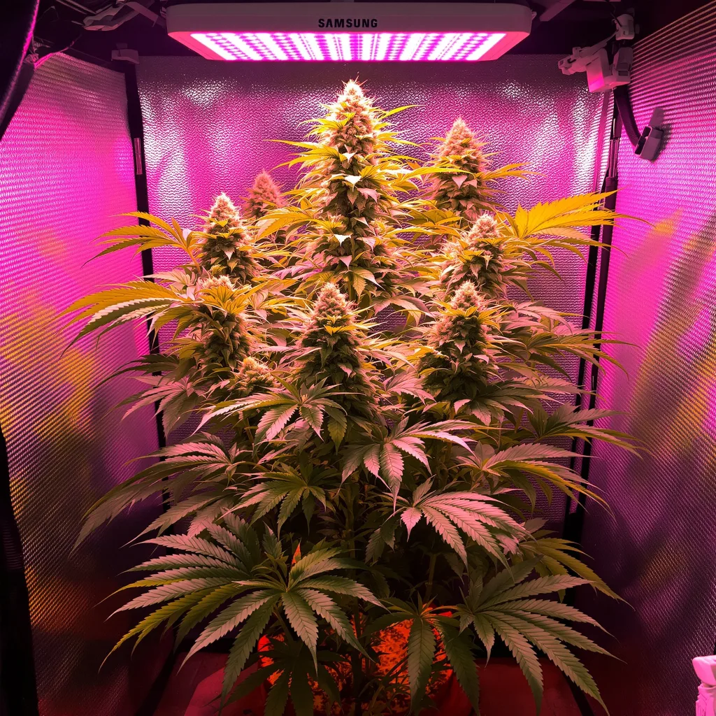 Planta de cannabis Skunk Diesel en fase de floración — 90-130 cm feminizada