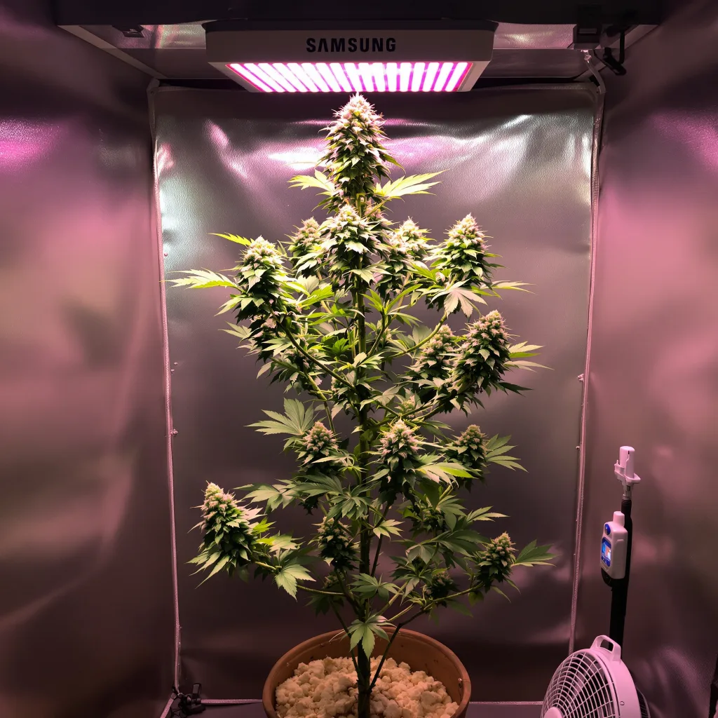 Planta de cannabis Skunk No. 1 en fase de floración — 120-180 cm feminizada