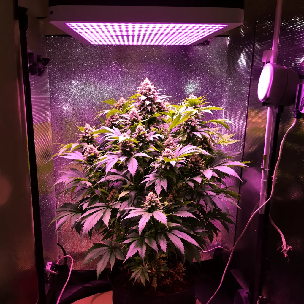Planta de cannabis Skunky Afro en fase de floración — 90-130 cm feminizada