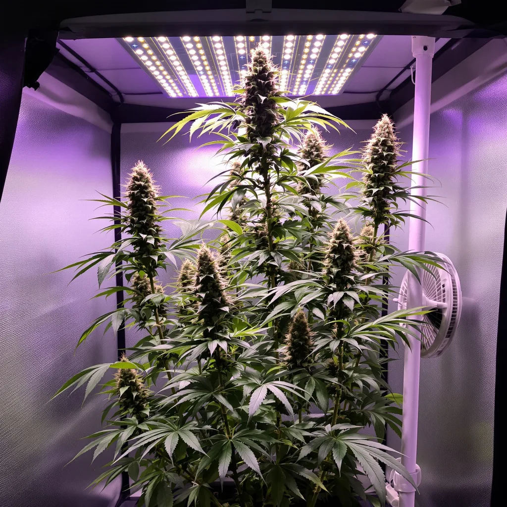 Planta de cannabis Skunky Jack en fase de floración — 150-200 cm feminizada