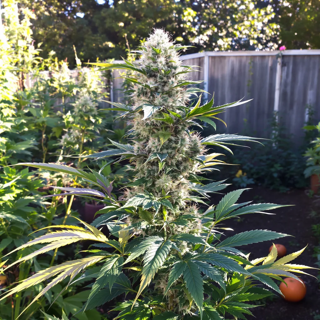 Smelliot 47% indica / 53% sativa — flor con tricomas visibles