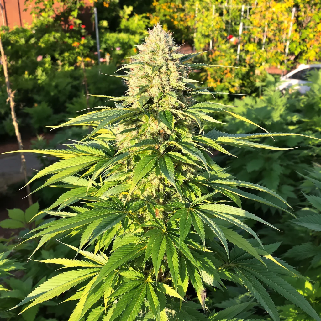 Snoop Dogg OG 75% indica / 25% sativa — flor con tricomas visibles