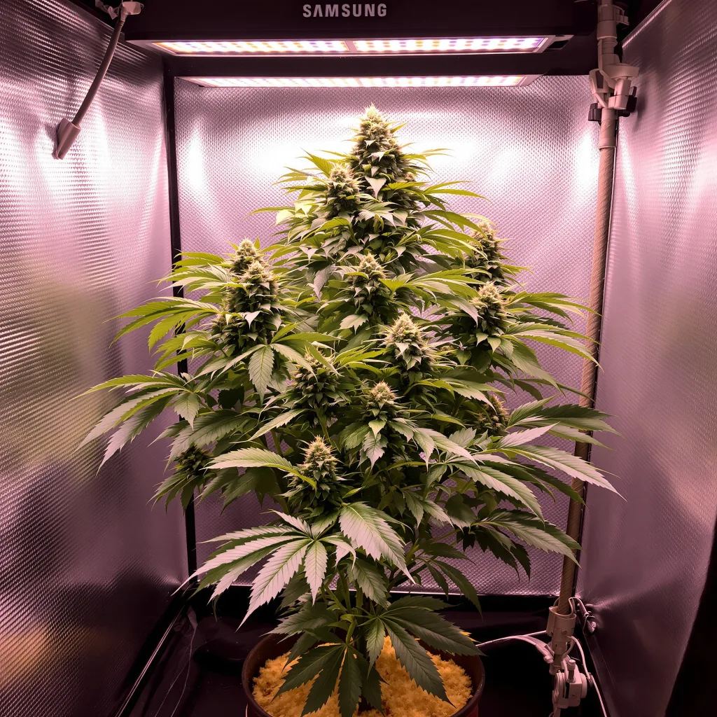 Planta de cannabis Snow Monster en fase de floración — 90-130 cm feminizada