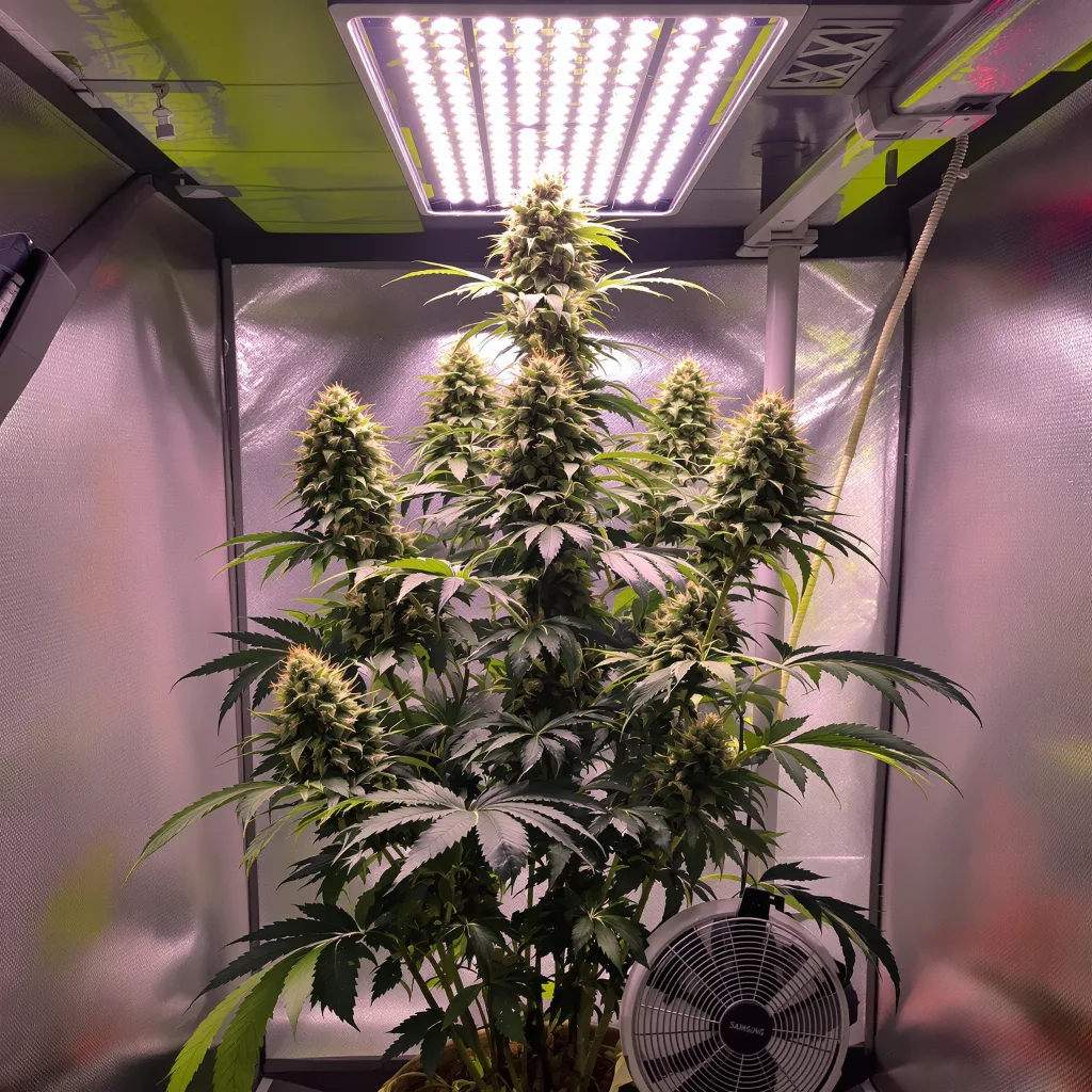 Planta de cannabis Snowcap Dream en fase de floración — 120-180 cm feminizada