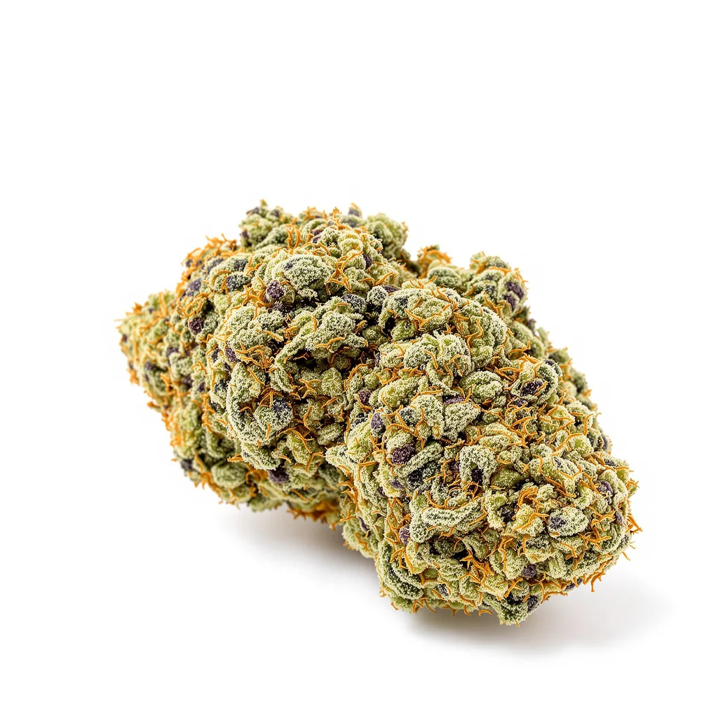 Snowcap Dream 46% indica / 54% sativa — flor con tricomas visibles