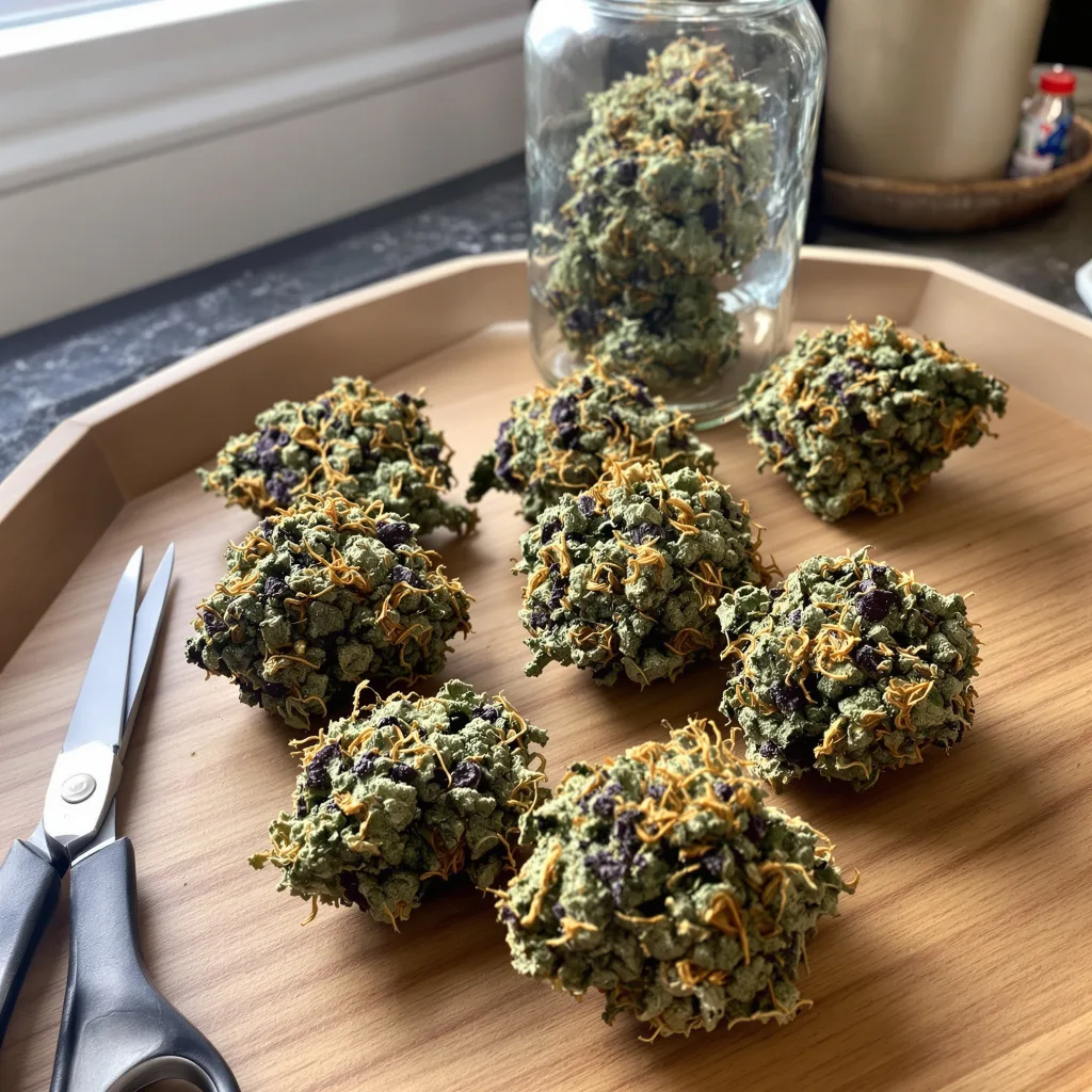Somango 75% indica / 25% sativa — flor con tricomas visibles