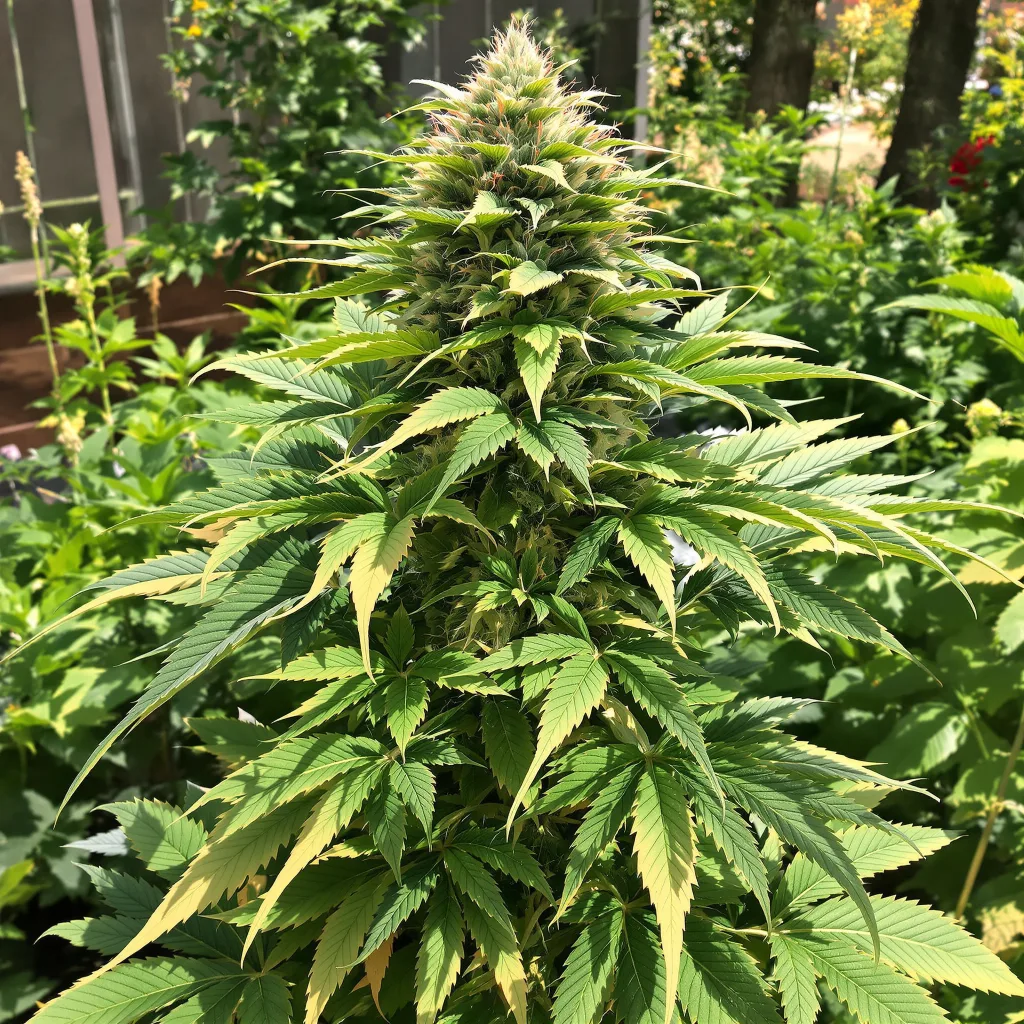 Somango 75% indica / 25% sativa — flor con tricomas visibles