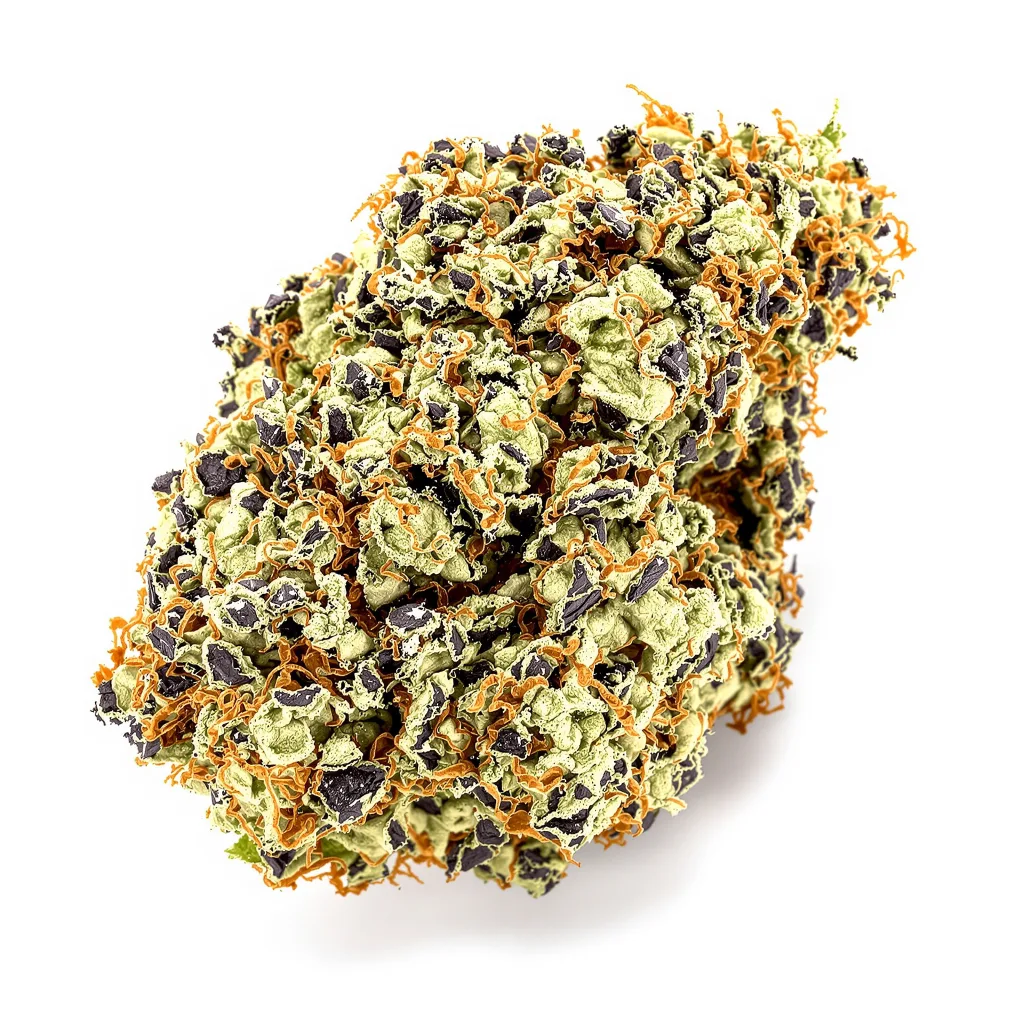 Somango 75% indica / 25% sativa — flor con tricomas visibles