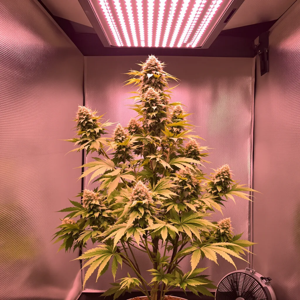 Planta de cannabis Sour Alien en fase de floración — 60-100 cm autofloración