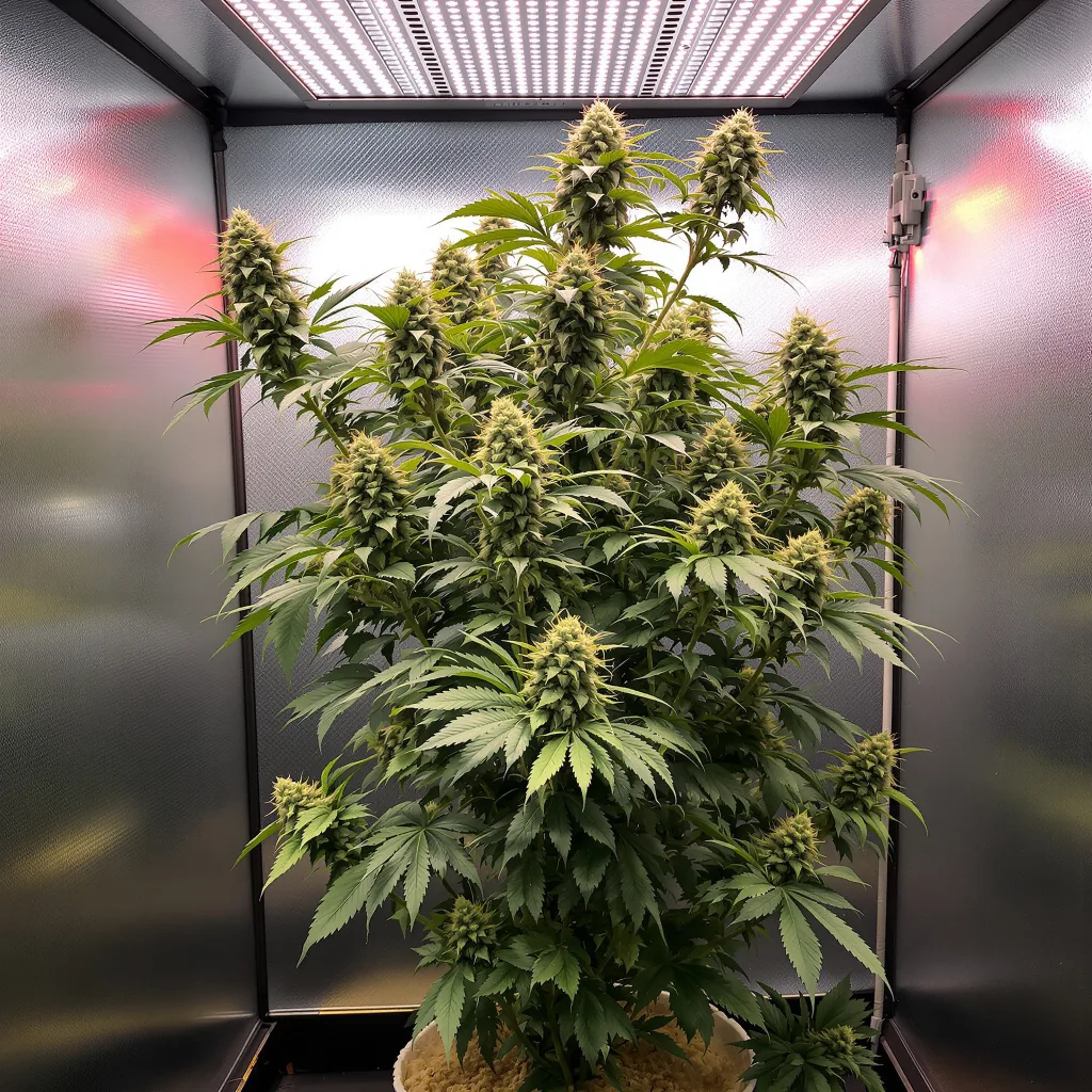 Planta de cannabis Sour Ape en fase de floración — 120-180 cm feminizada