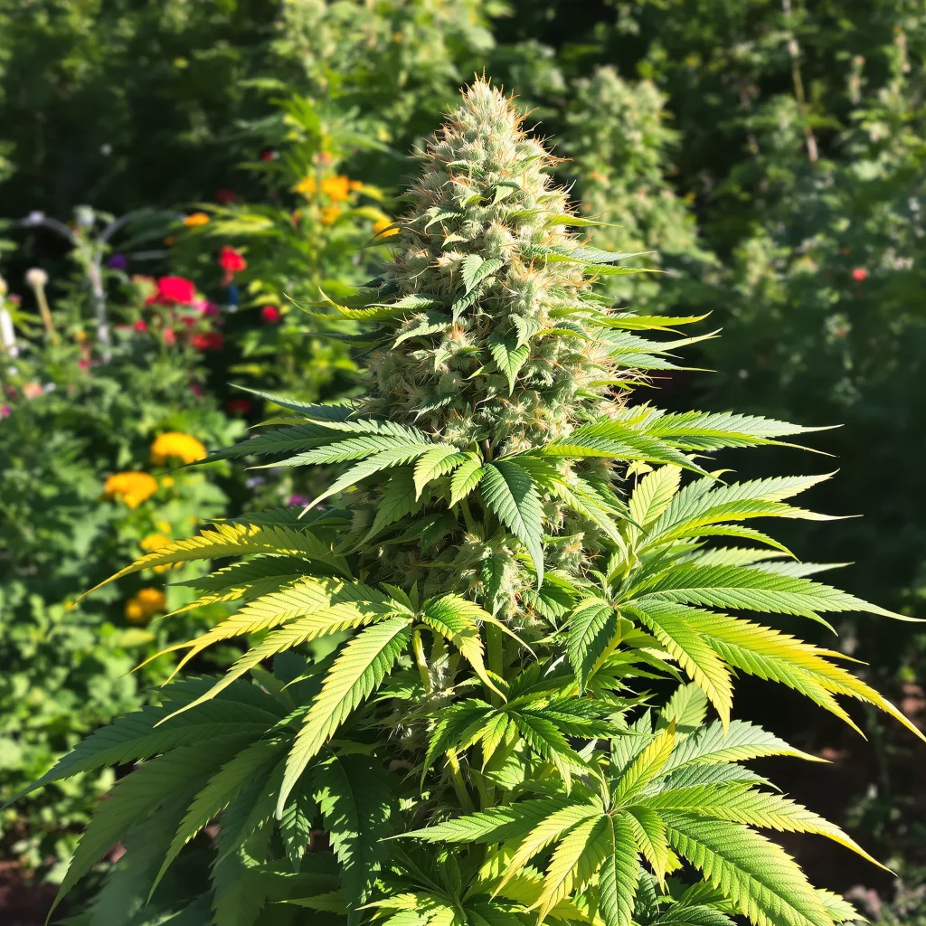 Sour Cheese 88% indica / 12% sativa — flor con tricomas visibles