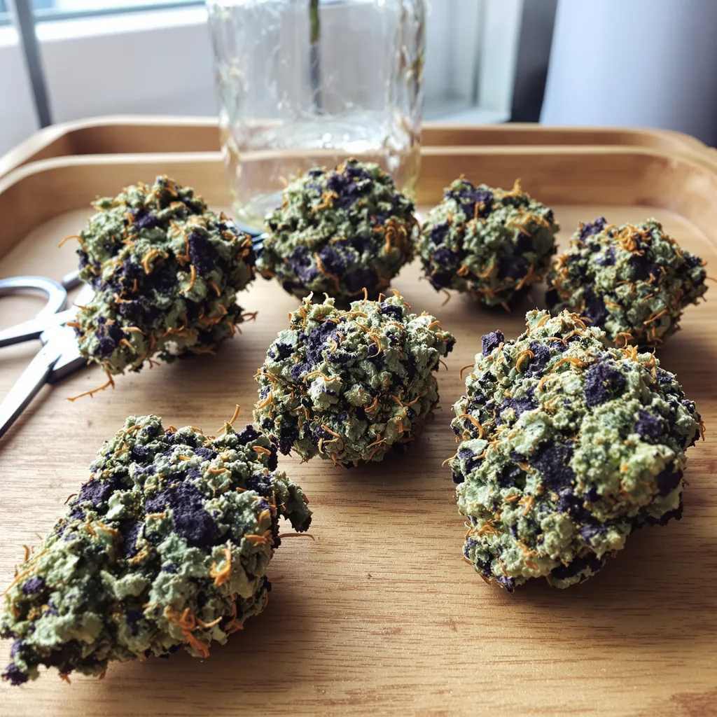 Sour Cheese 88% indica / 12% sativa — flor con tricomas visibles