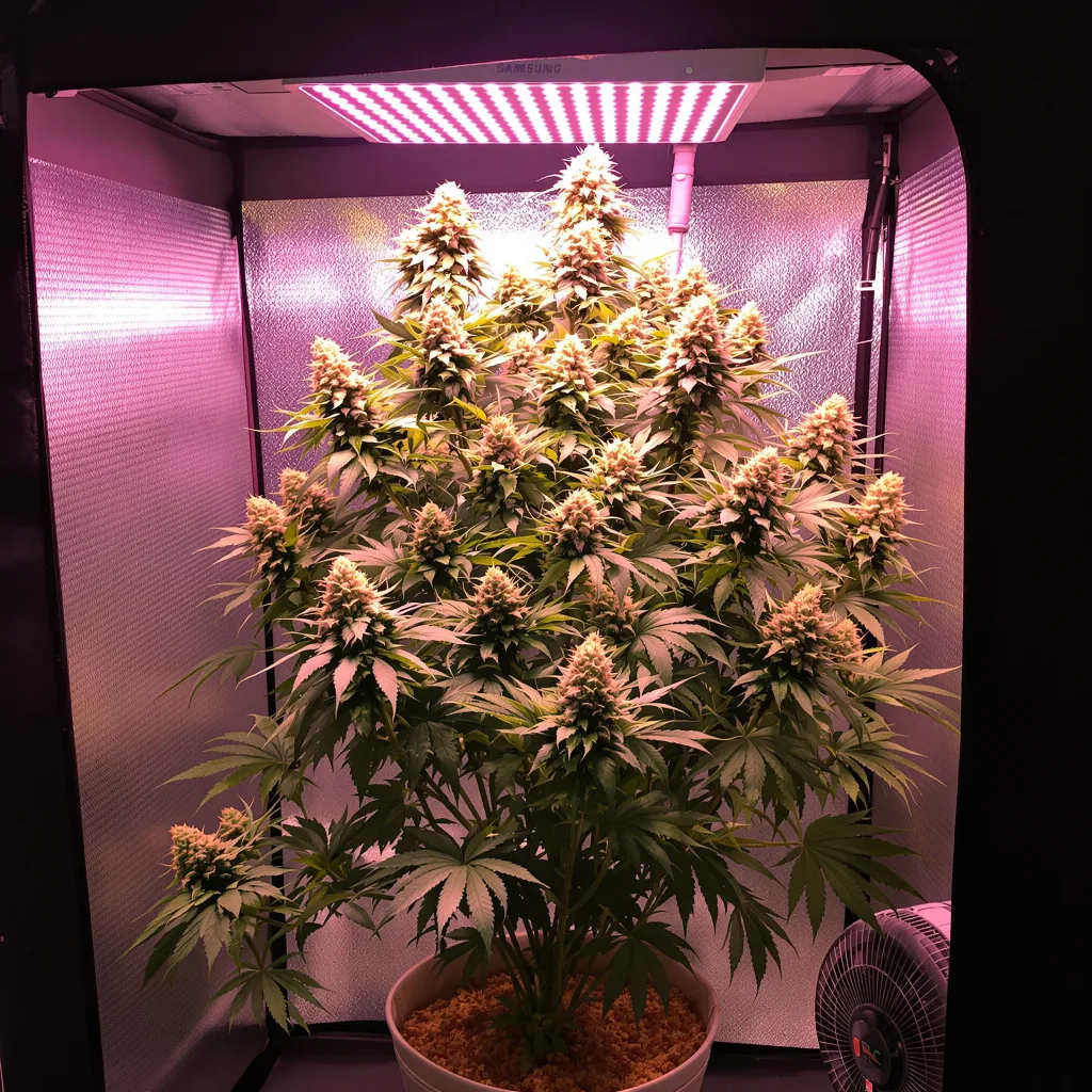 Planta de cannabis Sour Dubble en fase de floración — 120-180 cm feminizada
