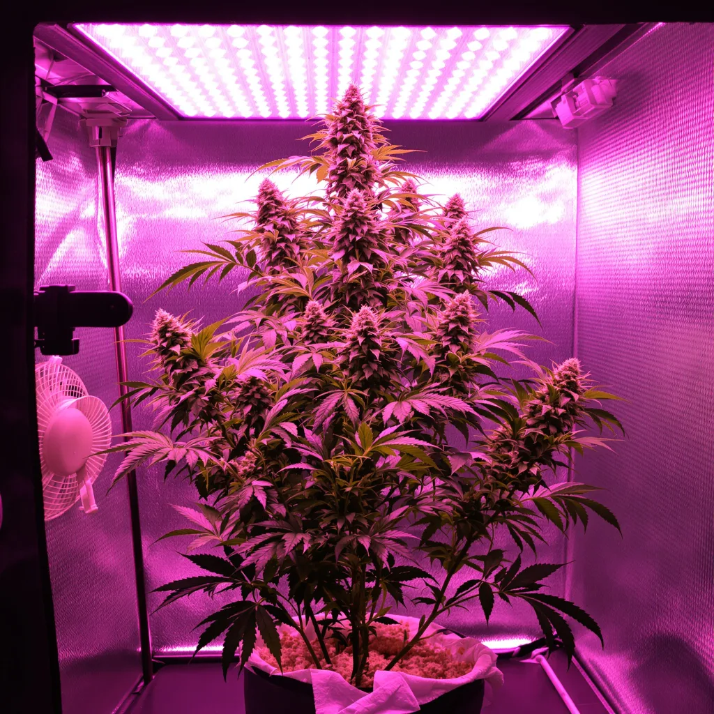 Planta de cannabis Sour Tsunami CBD en fase de floración — 120-180 cm feminizada