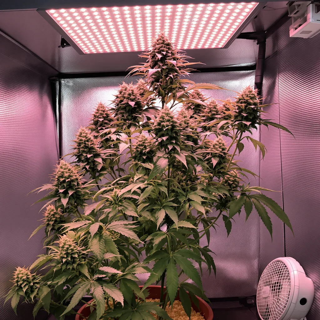 Planta de cannabis Sour Tsunami en fase de floración — 120-180 cm feminizada