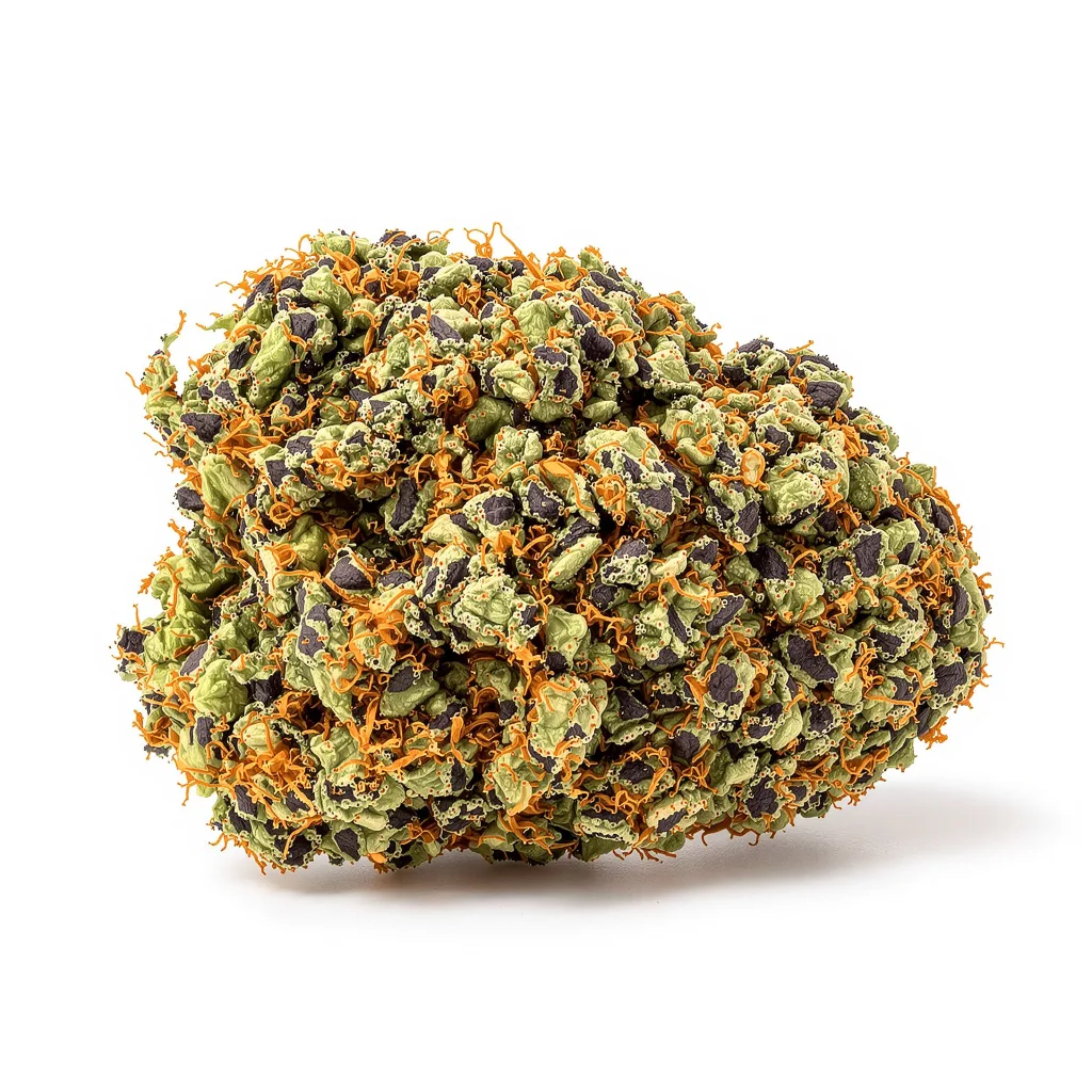 Special Kush #1 88% indica / 12% sativa — flor con tricomas visibles