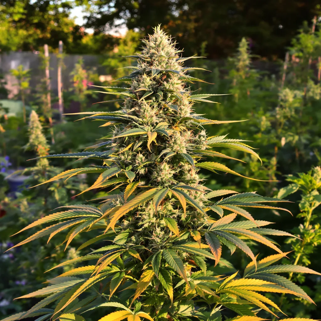 Special Queen 45% indica / 55% sativa — flor con tricomas visibles
