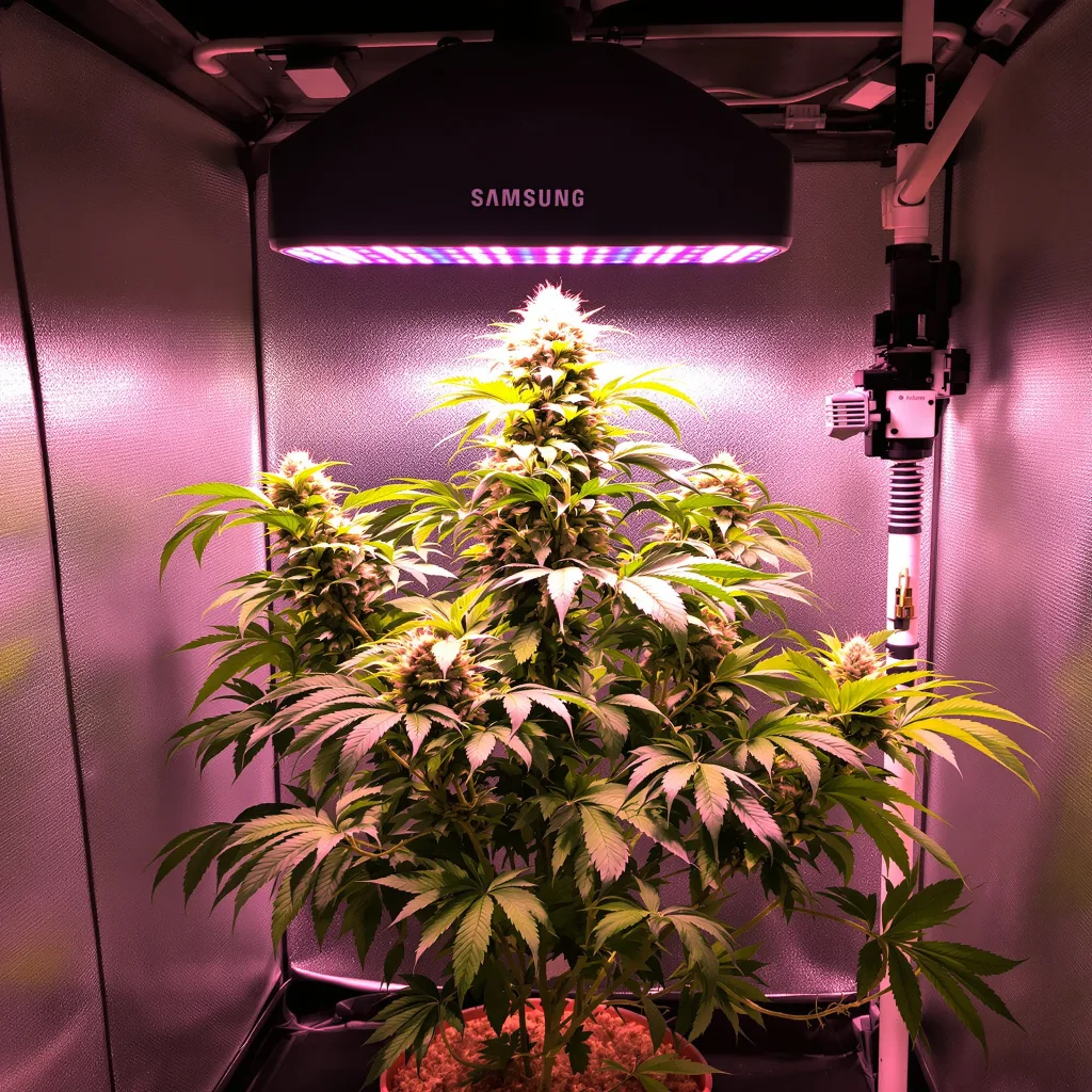 Planta de cannabis Special Reserve Black Lime en fase de floración — 90-130 cm feminizada