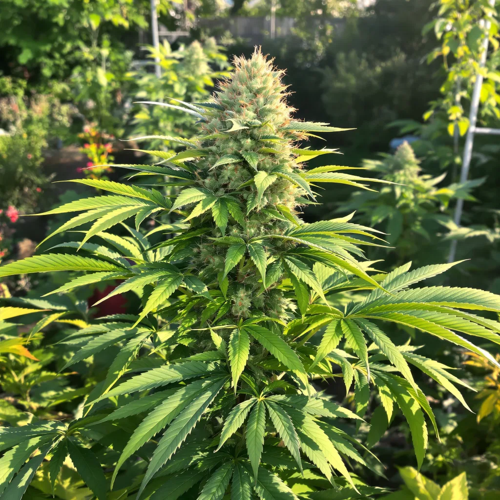 Star Berry 68% indica / 32% sativa — flor con tricomas visibles