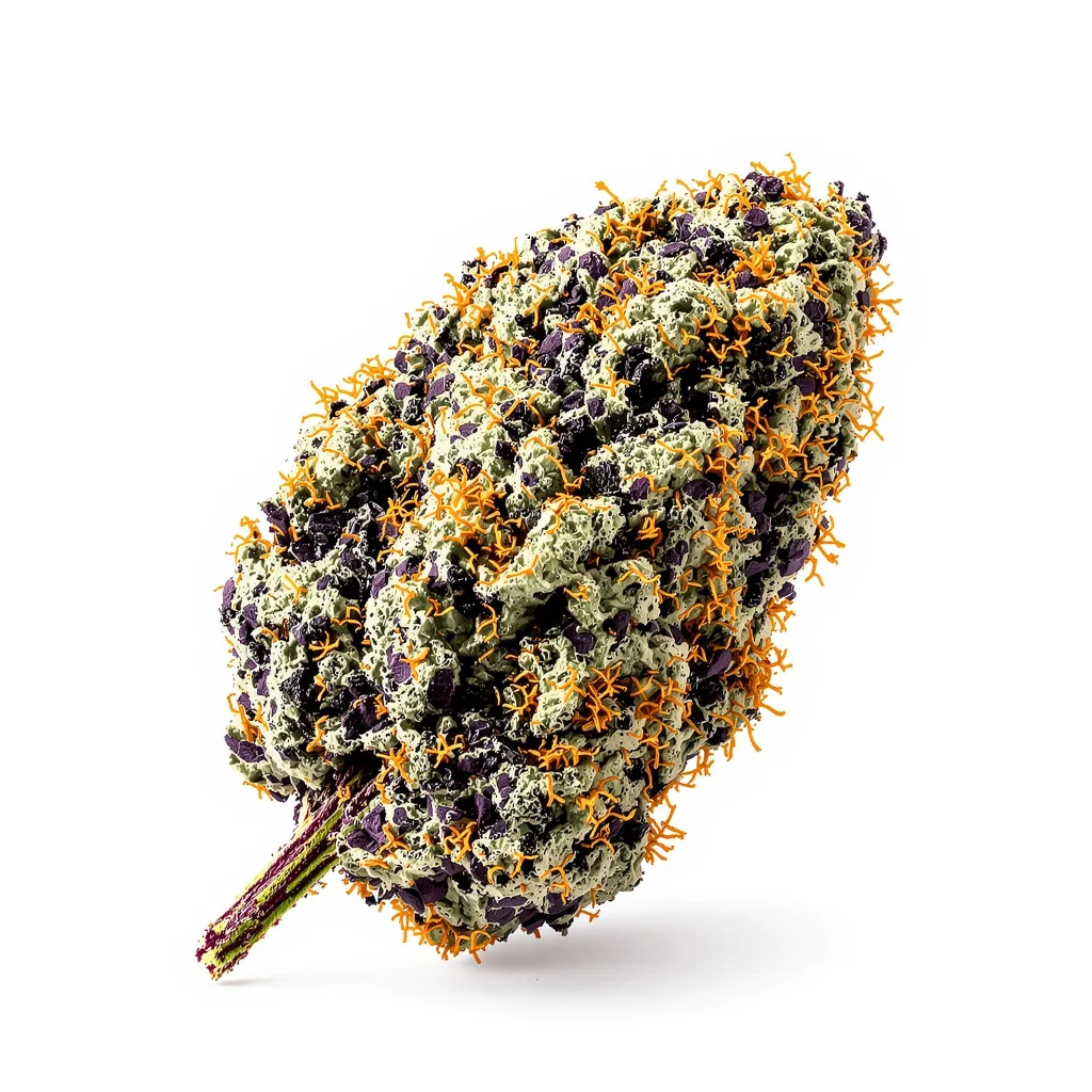 Star Killer 66% indica / 34% sativa — flor con tricomas visibles
