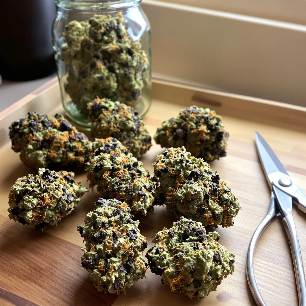 StarBud 76% indica / 24% sativa — flor con tricomas visibles