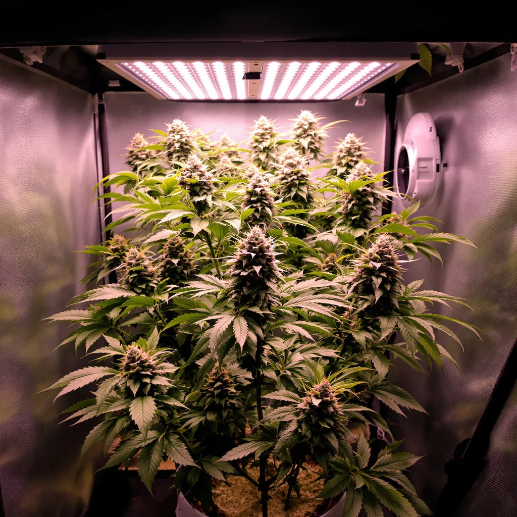 Planta de cannabis Stinking Rich en fase de floración — 90-130 cm feminizada