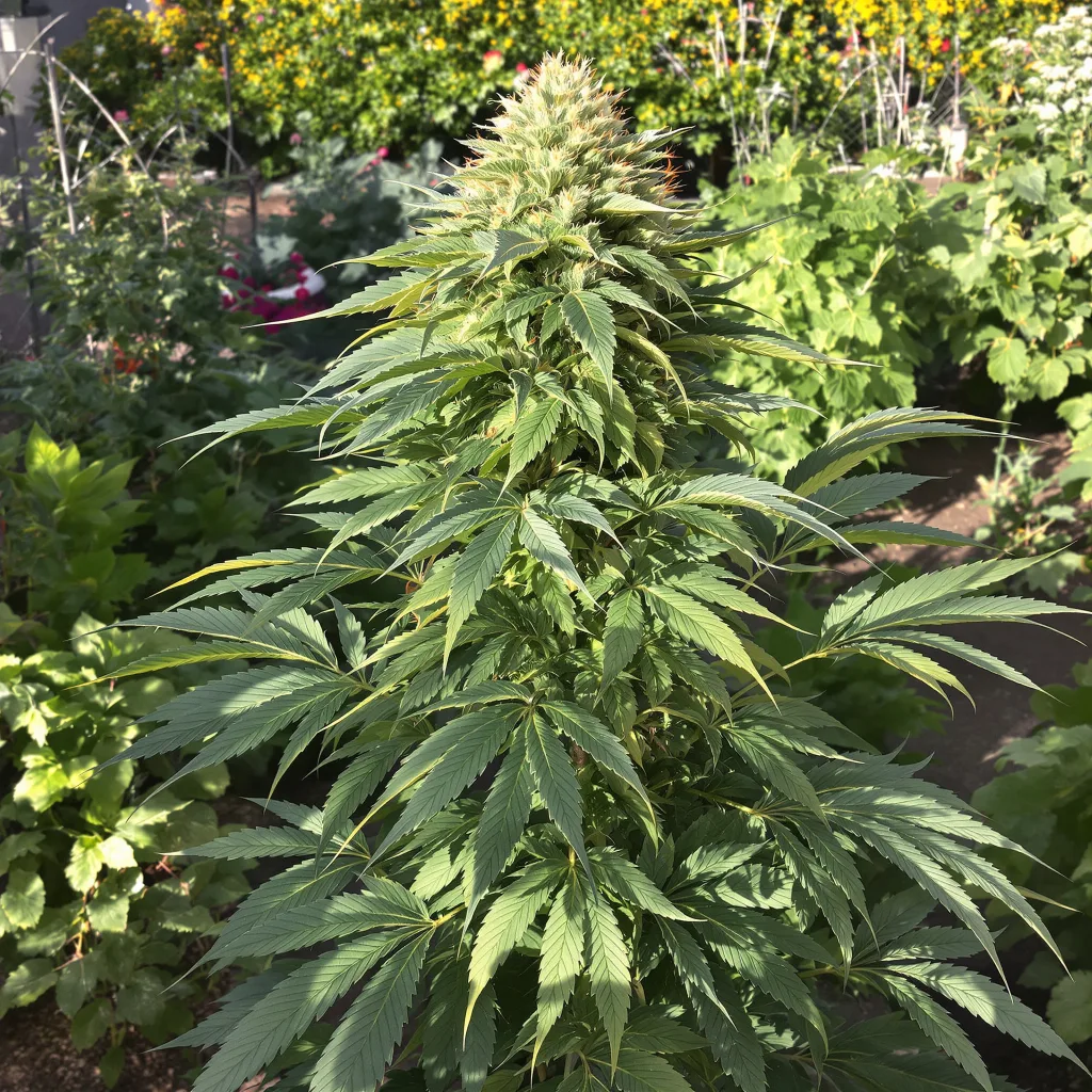 Strawberry Cheesecake 70% indica / 30% sativa — flor con tricomas visibles