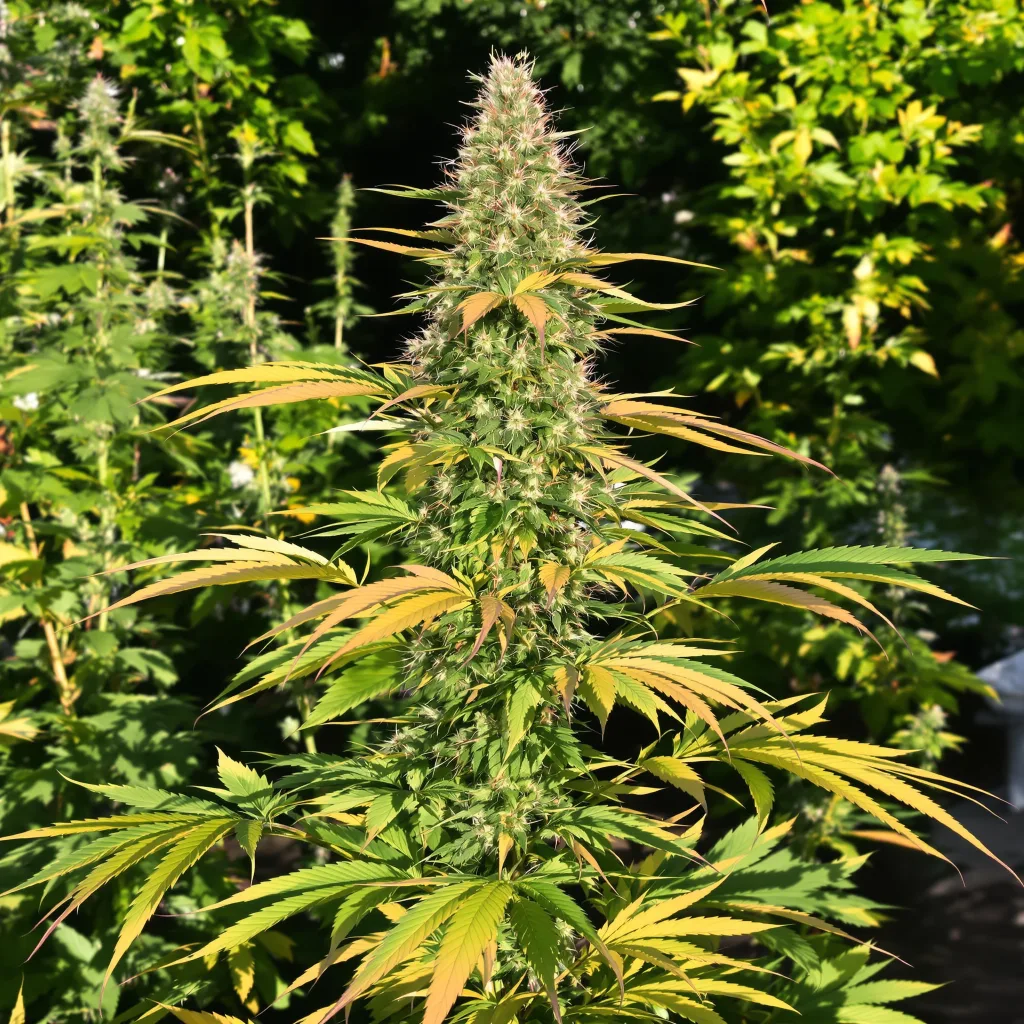 Strawberry Fields 60% indica / 40% sativa — flor con tricomas visibles