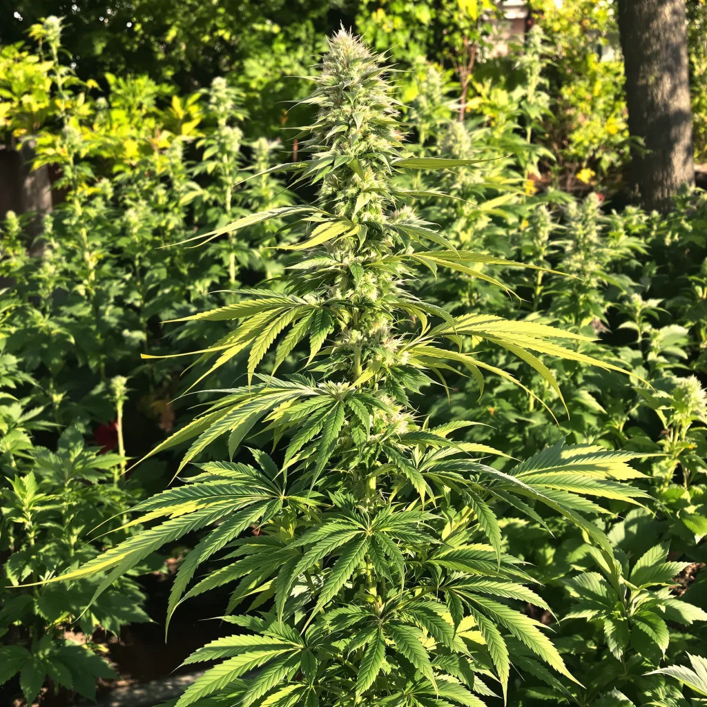 Strawberry Haze 25% indica / 75% sativa — flor con tricomas visibles