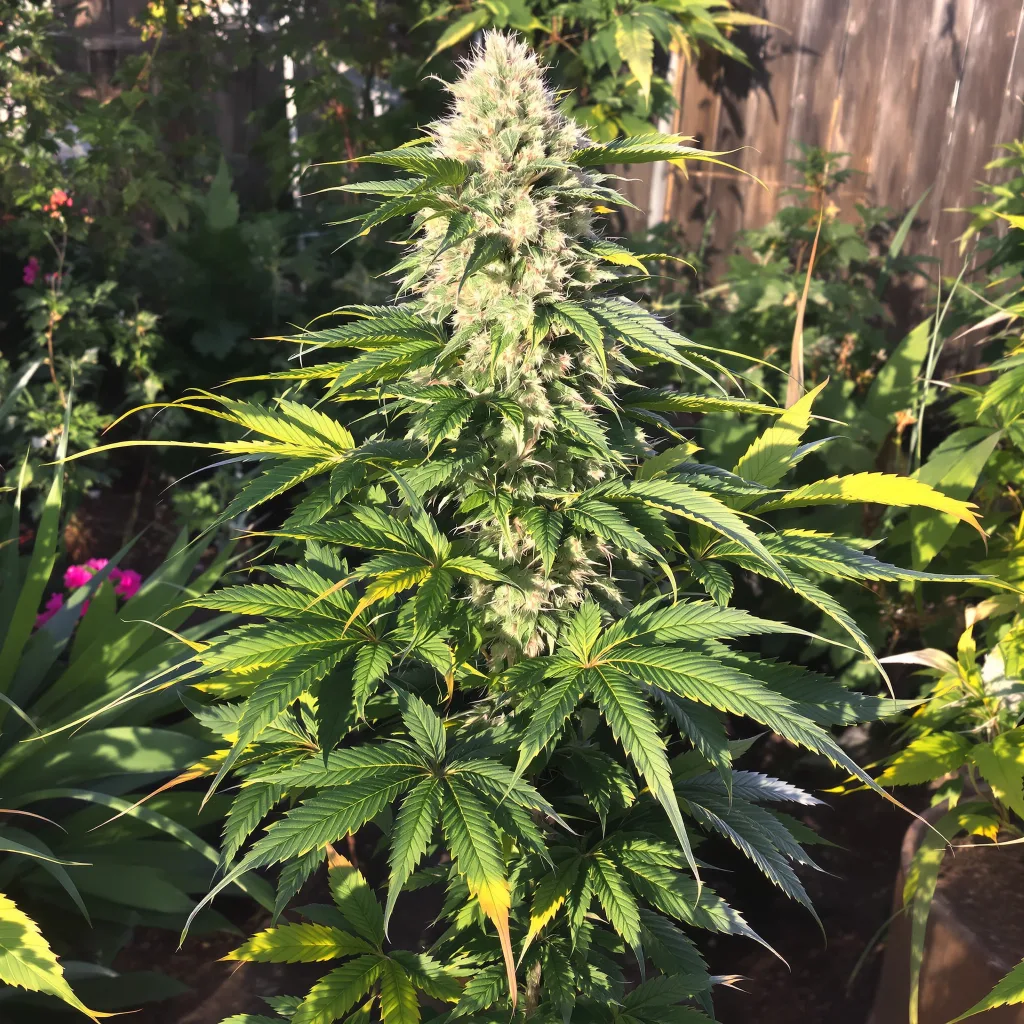 Strawberry Kush 78% indica / 22% sativa — flor con tricomas visibles