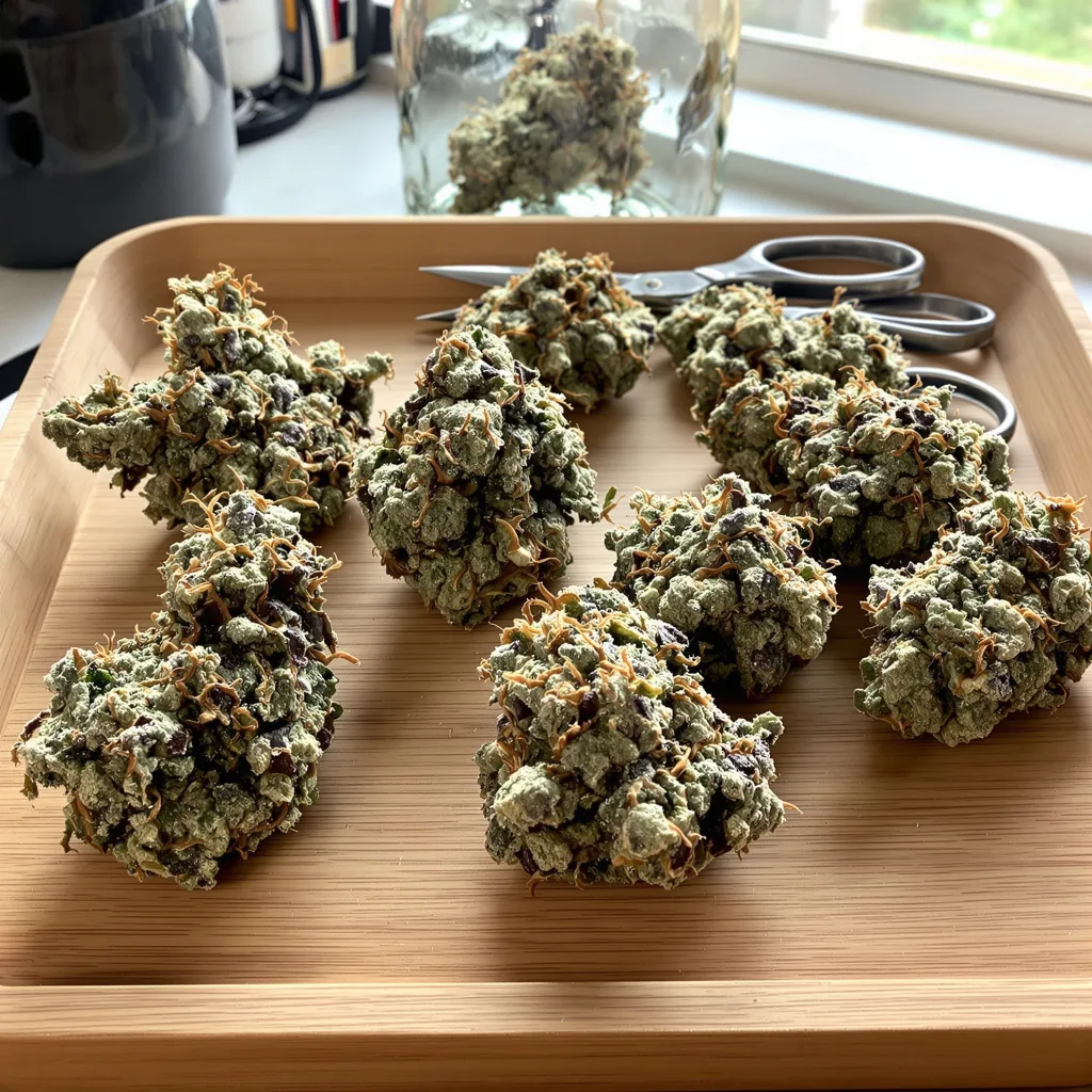 Strawberry Lemonade 40% indica / 60% sativa — flor con tricomas visibles
